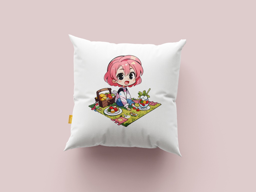 Cute digital design for sticker bundle (40P), Little girl picnic- かわいいデジタルデザインステッカーバンドル(40P)、小さな女の子のピクニック