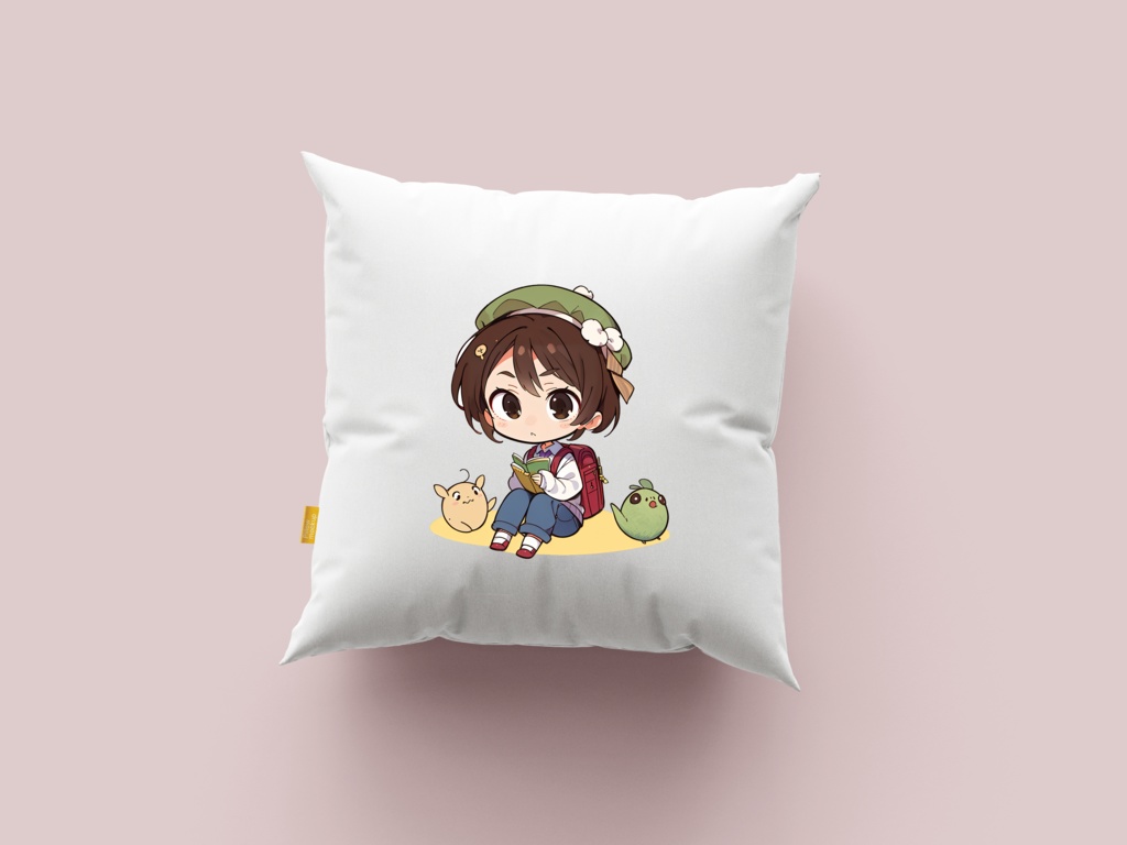 Cute digital design for sticker bundle (40P), Little girl reading- かわいいデジタルデザインステッカーバンドル(40P)、読書をする小さな女の子