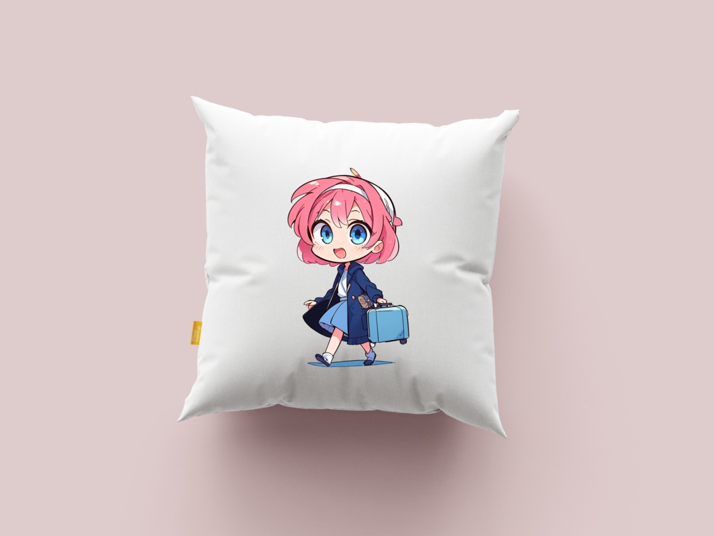 Cute digital design for sticker bundle (40P), Little girl is travelling - かわいいデジタルデザインステッカーバンドル(40P)、小さな女の子が旅行しています