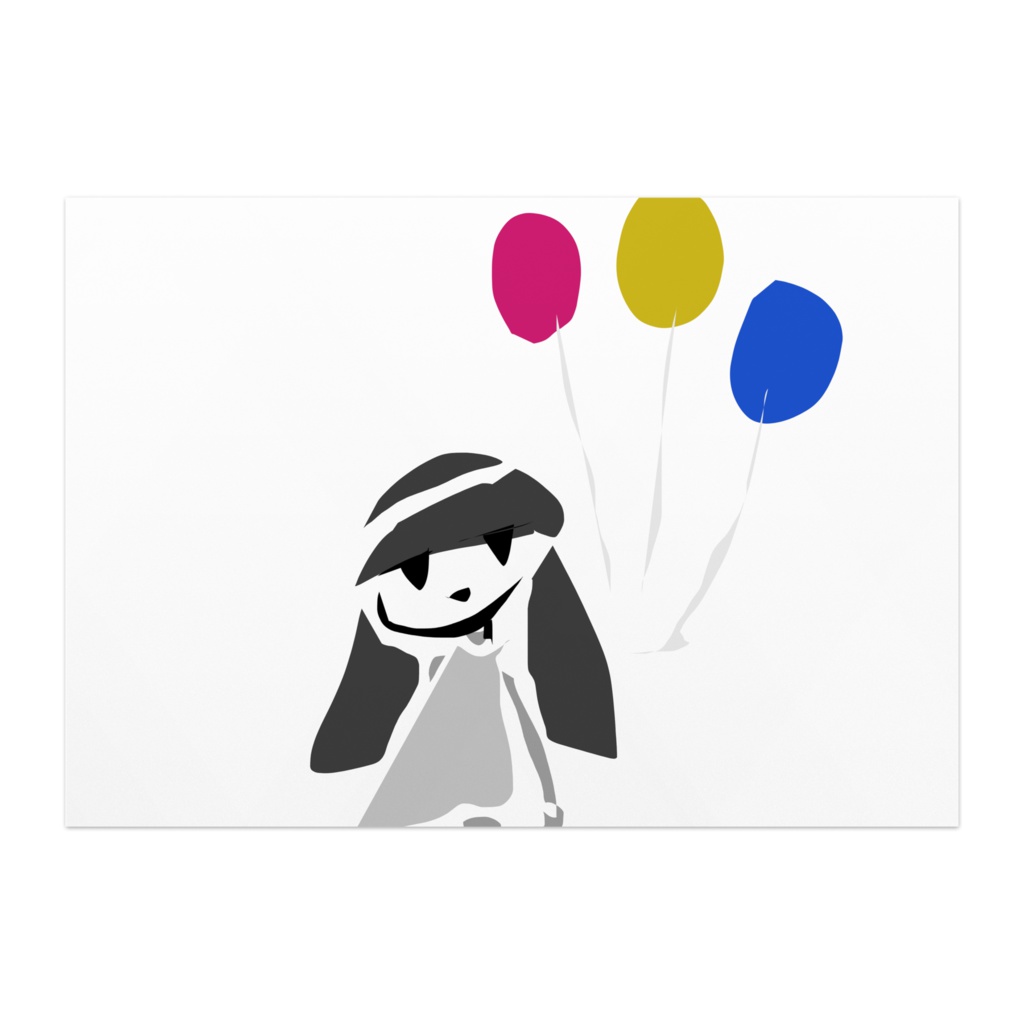 ふきだし子/風船*ポスター横