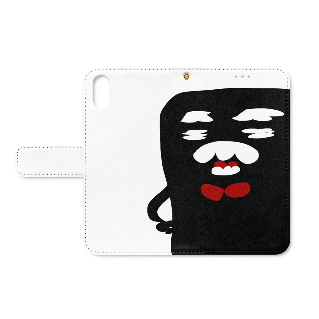 モンス/スクエア*手帳型iPhoneケース