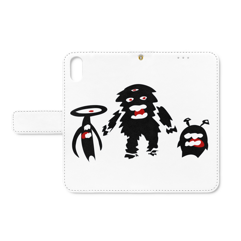 モンスず*手帳型iPhoneケース
