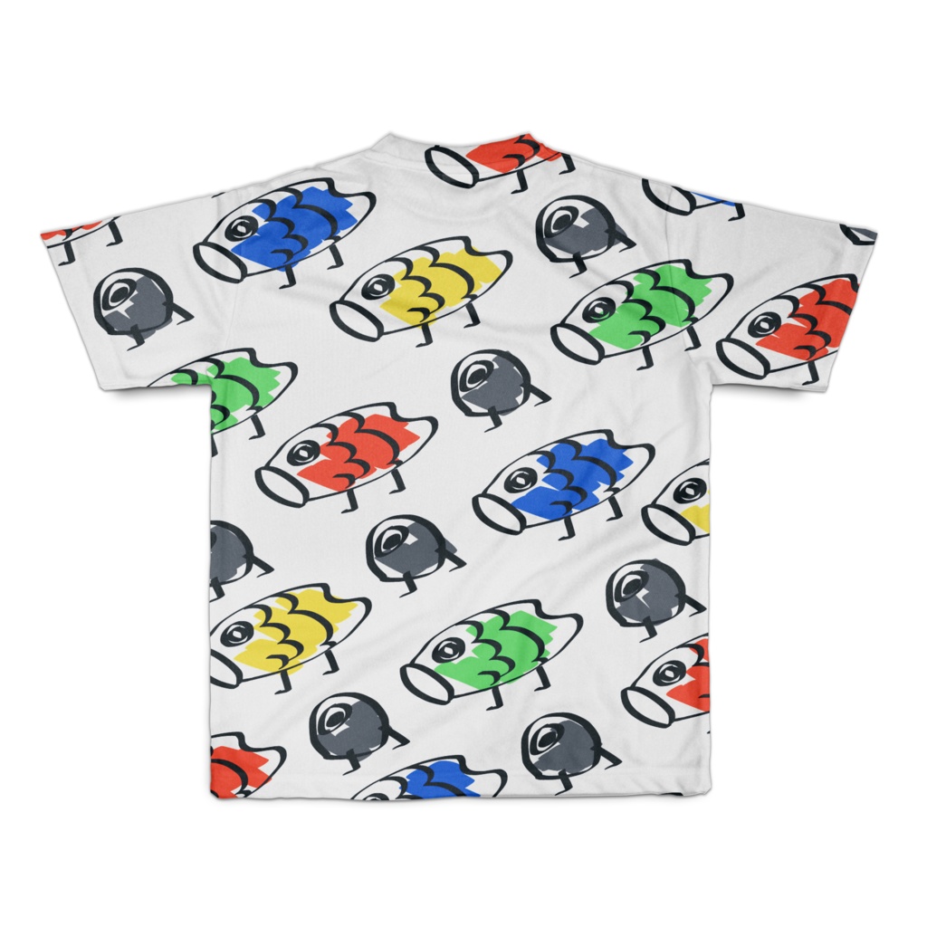 こいのぼりと僕*フルグラフィックTシャツ(S)