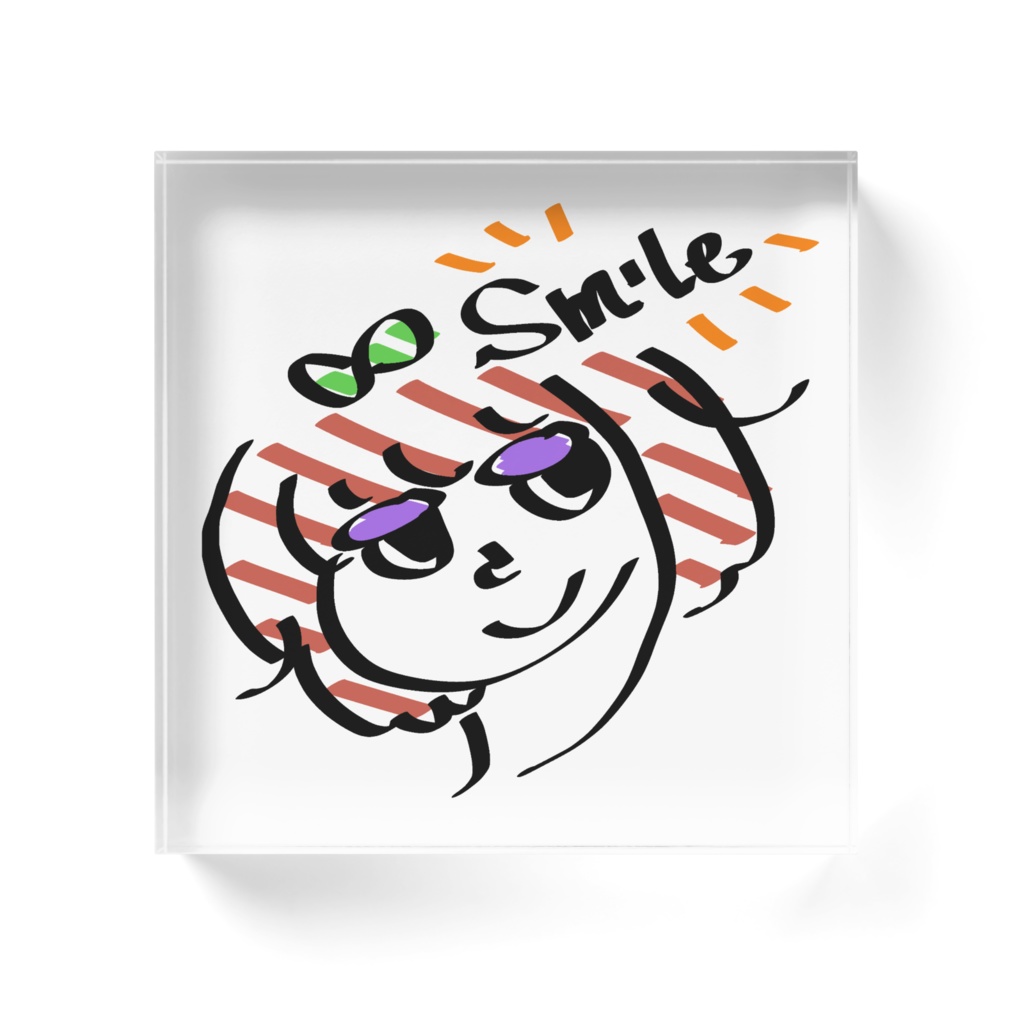 スマイル*アクリルブロック