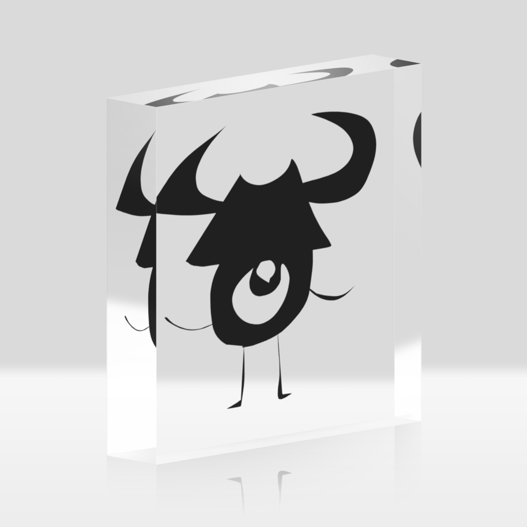 兜と僕/黒*アクリルブロック