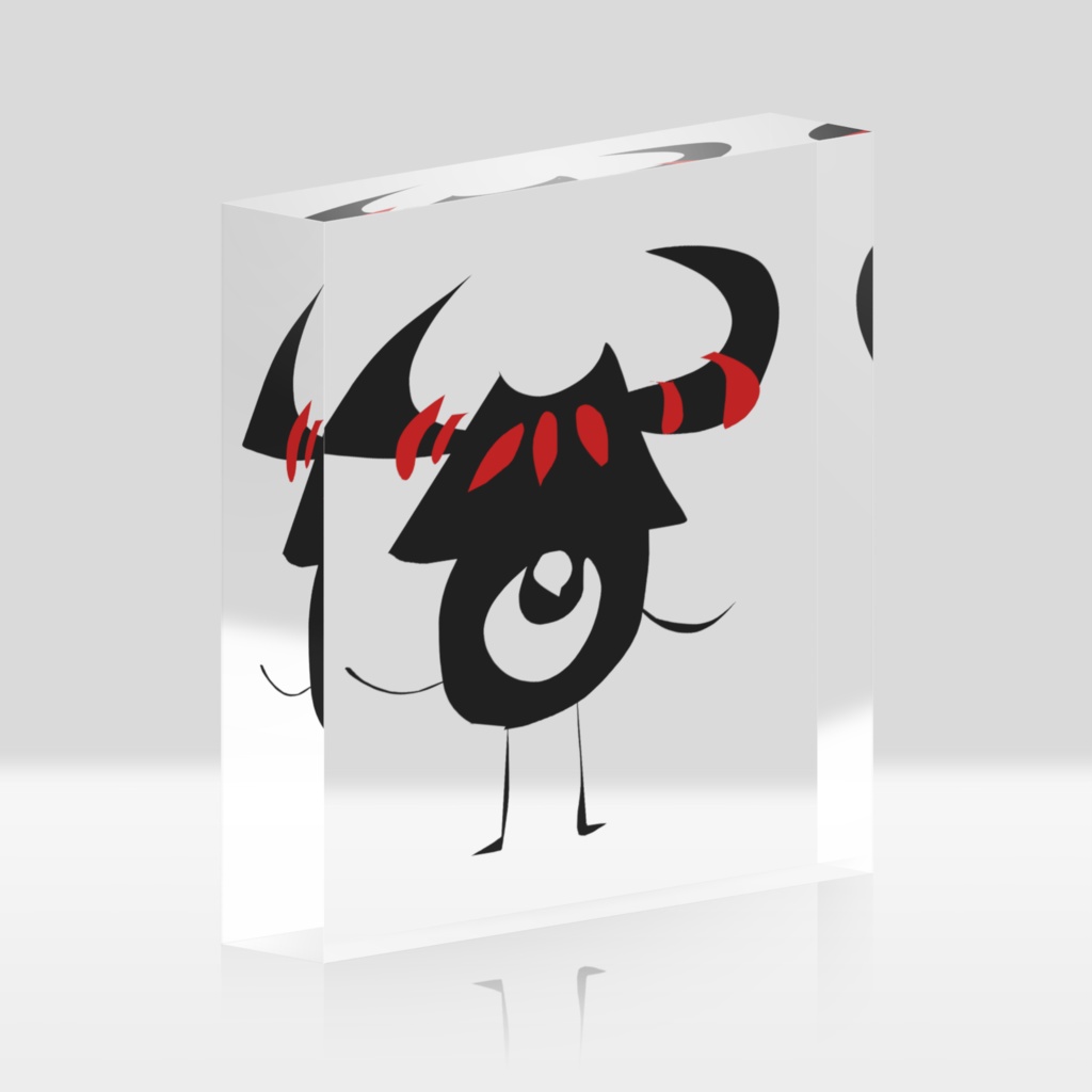 兜と僕/赤*アクリルブロック