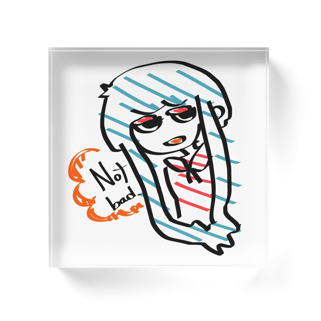 まぁまぁかな*アクリルブロック