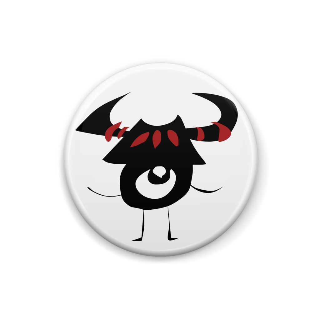 兜と僕/赤*缶バッジ