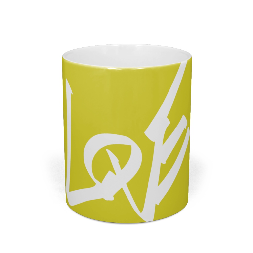 LOVE/イエロー*マグカップ