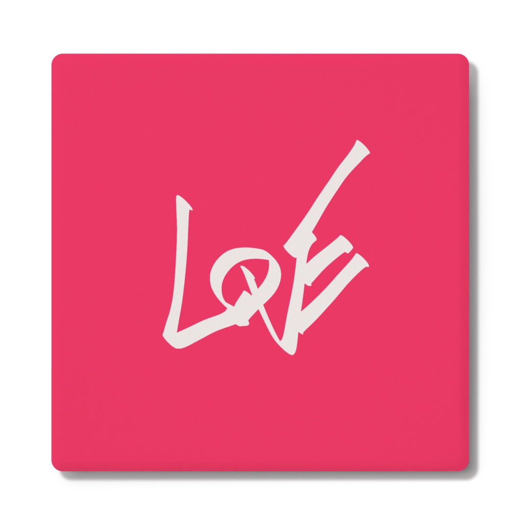 LOVE/ピンク*コースター