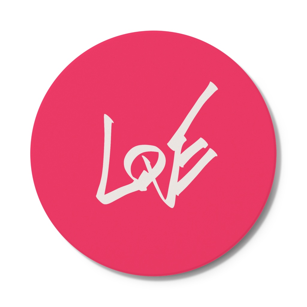 LOVE/ピンク*コースター