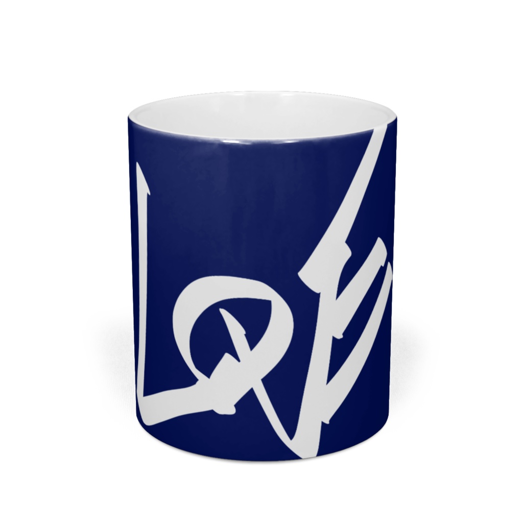 LOVE/ブルー*マグカップ