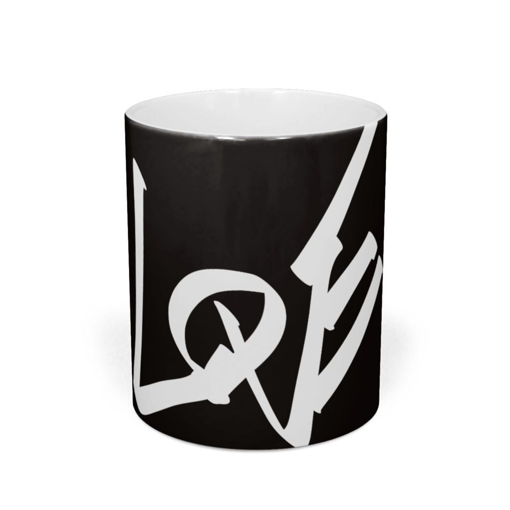 LOVE/ブラック*マグカップ