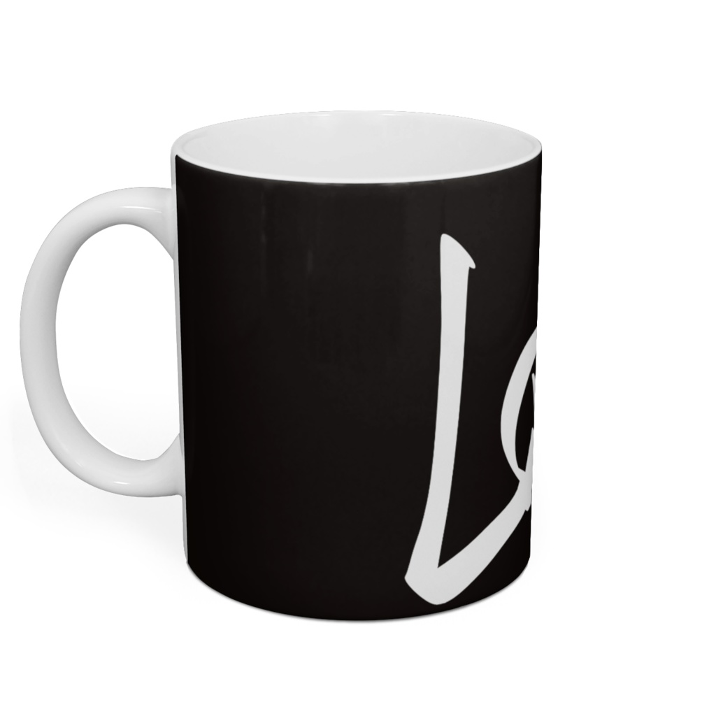 LOVE/ブラック*マグカップ