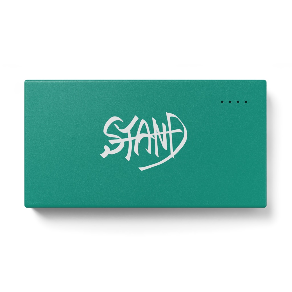 STAND/グリーン*モバイルバッテリー