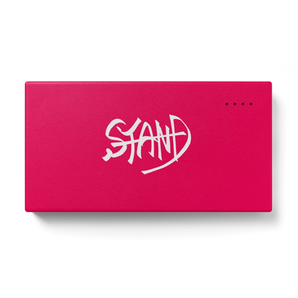 STAND/ピンク*モバイルバッテリー