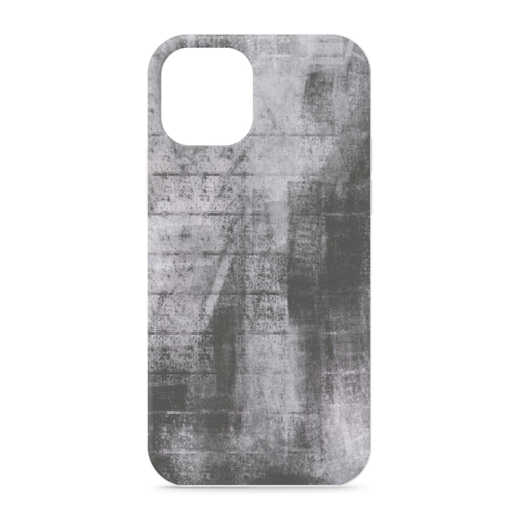 【正面のみ印刷】カラフル/ブラックホワイト*iPhoneケース