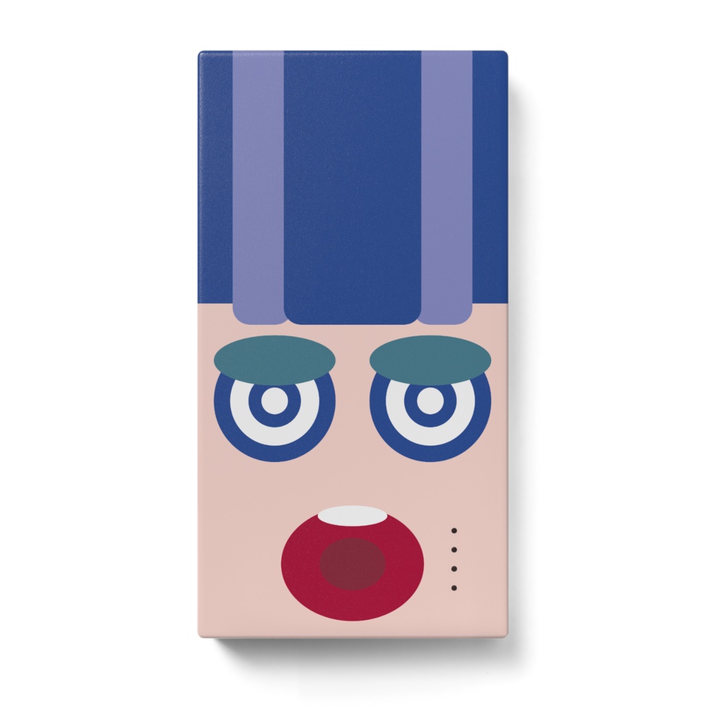 wow/ブルーパープル*モバイルバッテリー