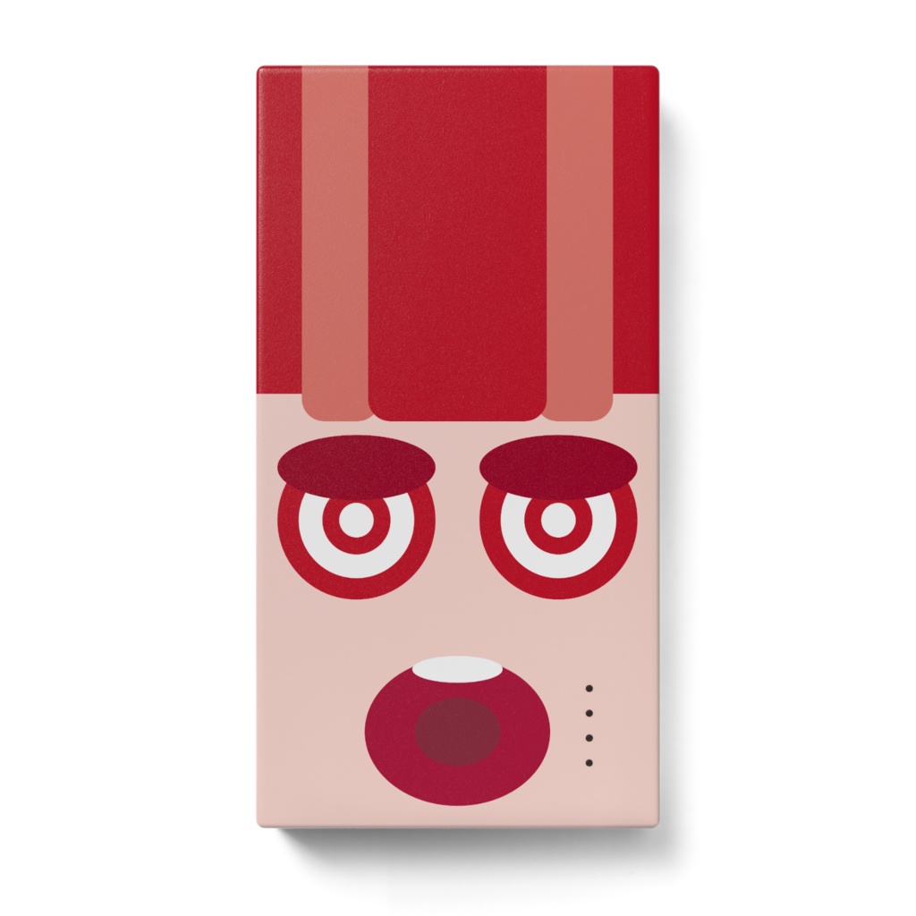 wow/レッド*モバイルバッテリー