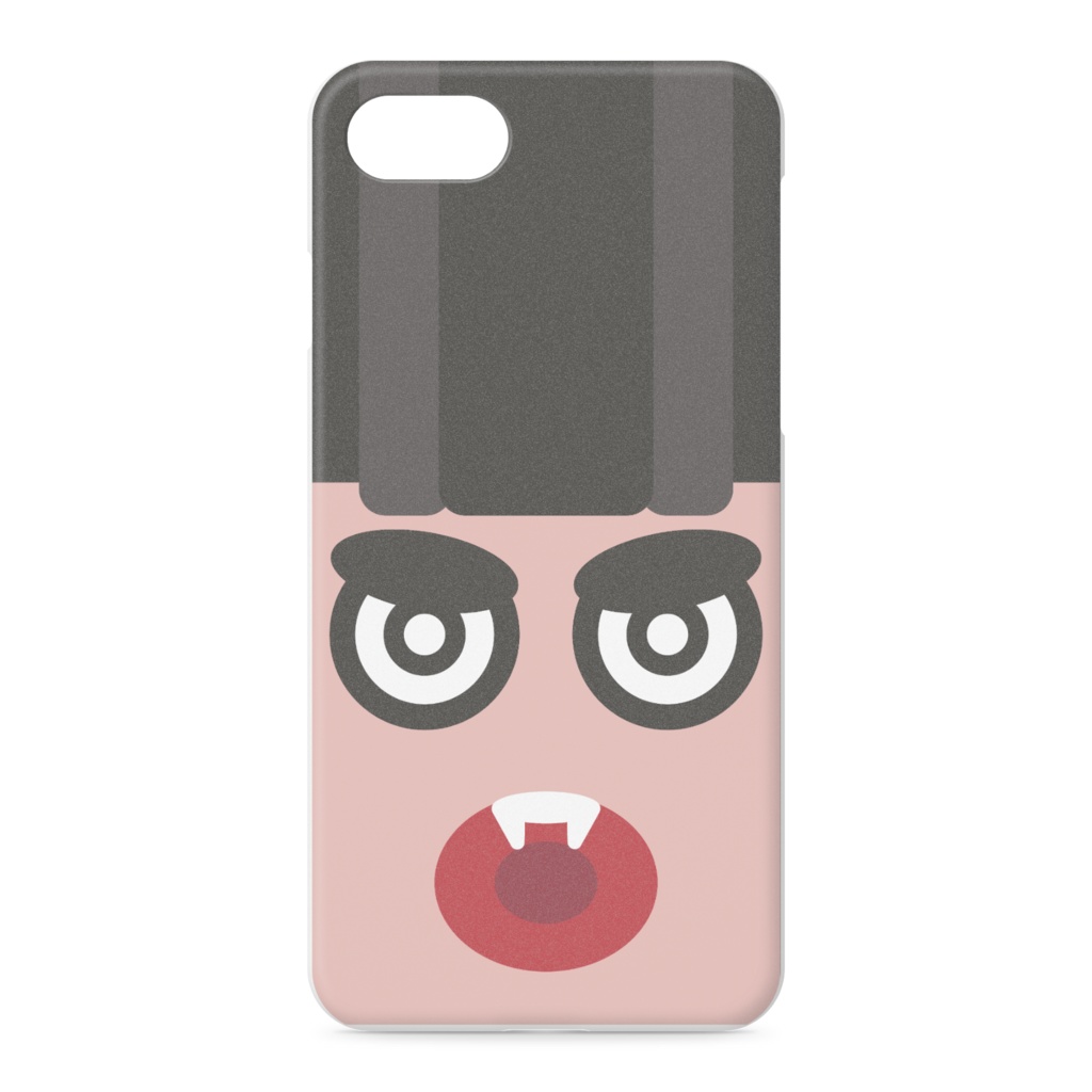 【正面のみ印刷】vampire/ブラック*iPhoneケース