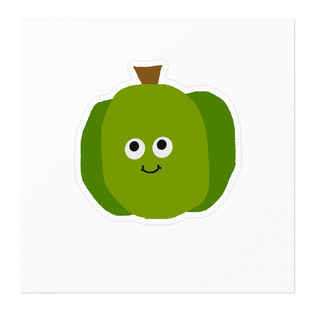 おやさい(かぼちゃグリーンステッカー