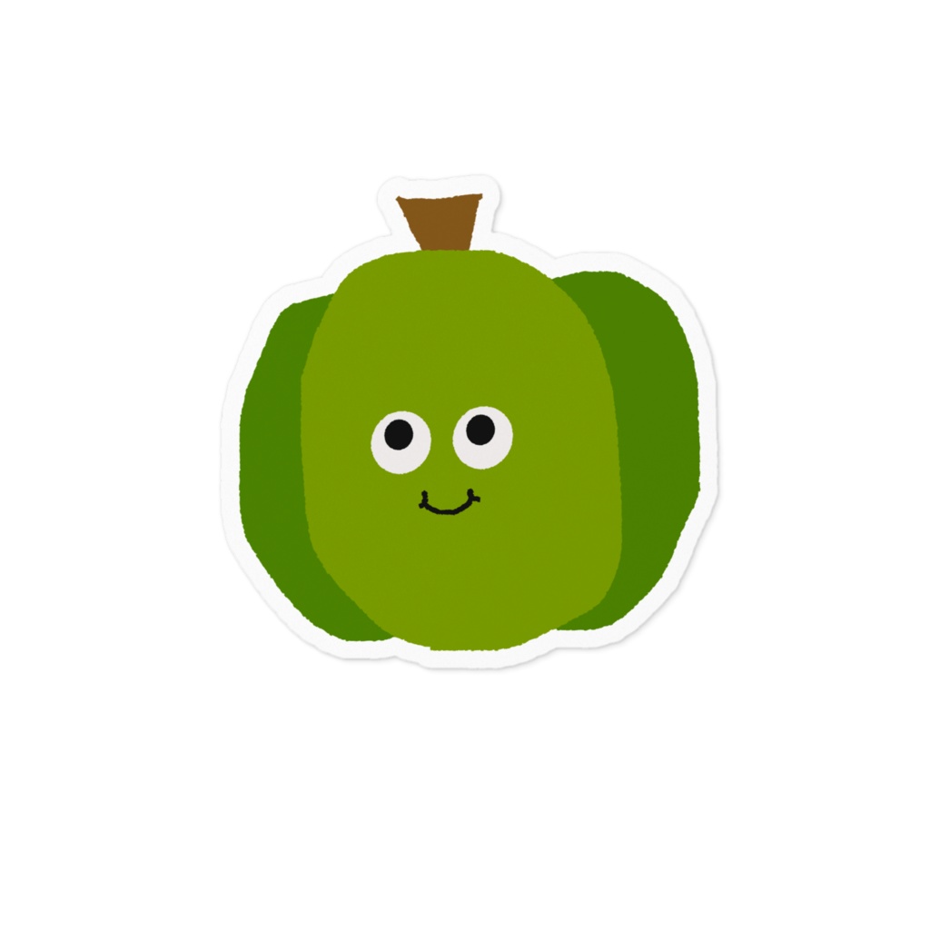 おやさい(かぼちゃグリーンステッカー