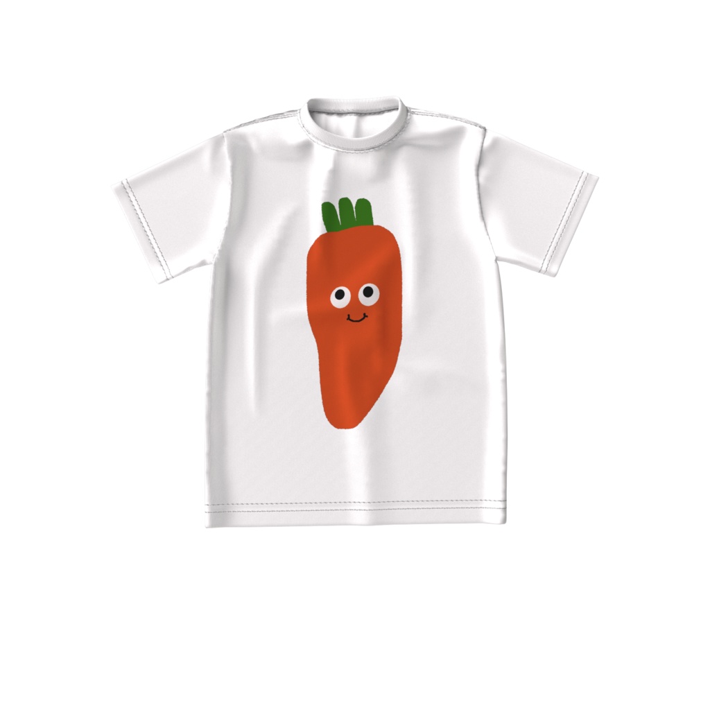 おやさい(にんじん)ビッグシルエットTシャツ