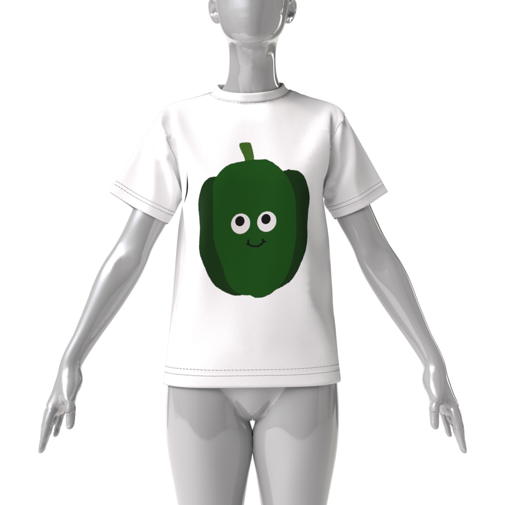 おやさい(ぴーまん)ビッグシルエットTシャツ