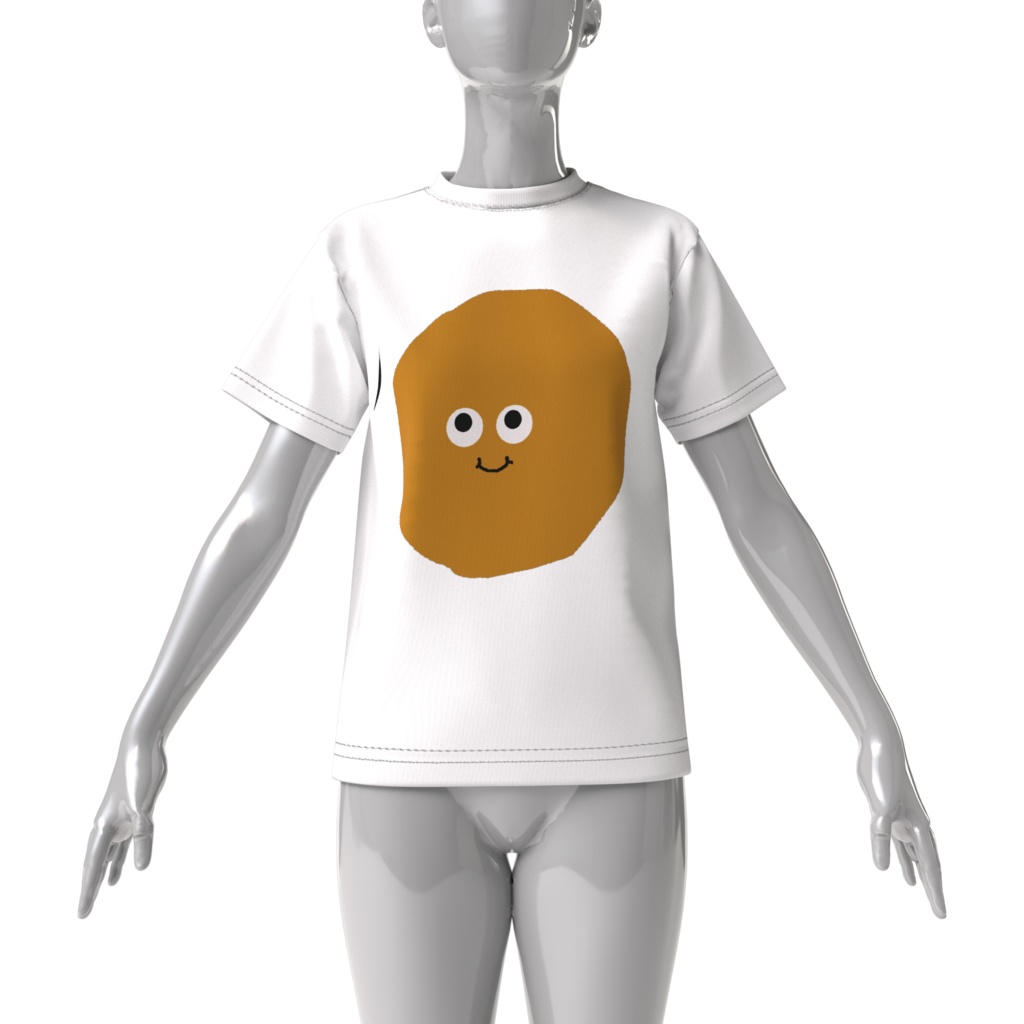 おやさい(じゃがいも)ビッグシルエットTシャツ