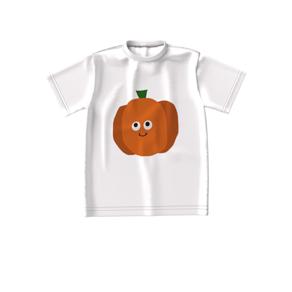 おやさい(かぼちゃオレンジ)ビッグシルエットTシャツ