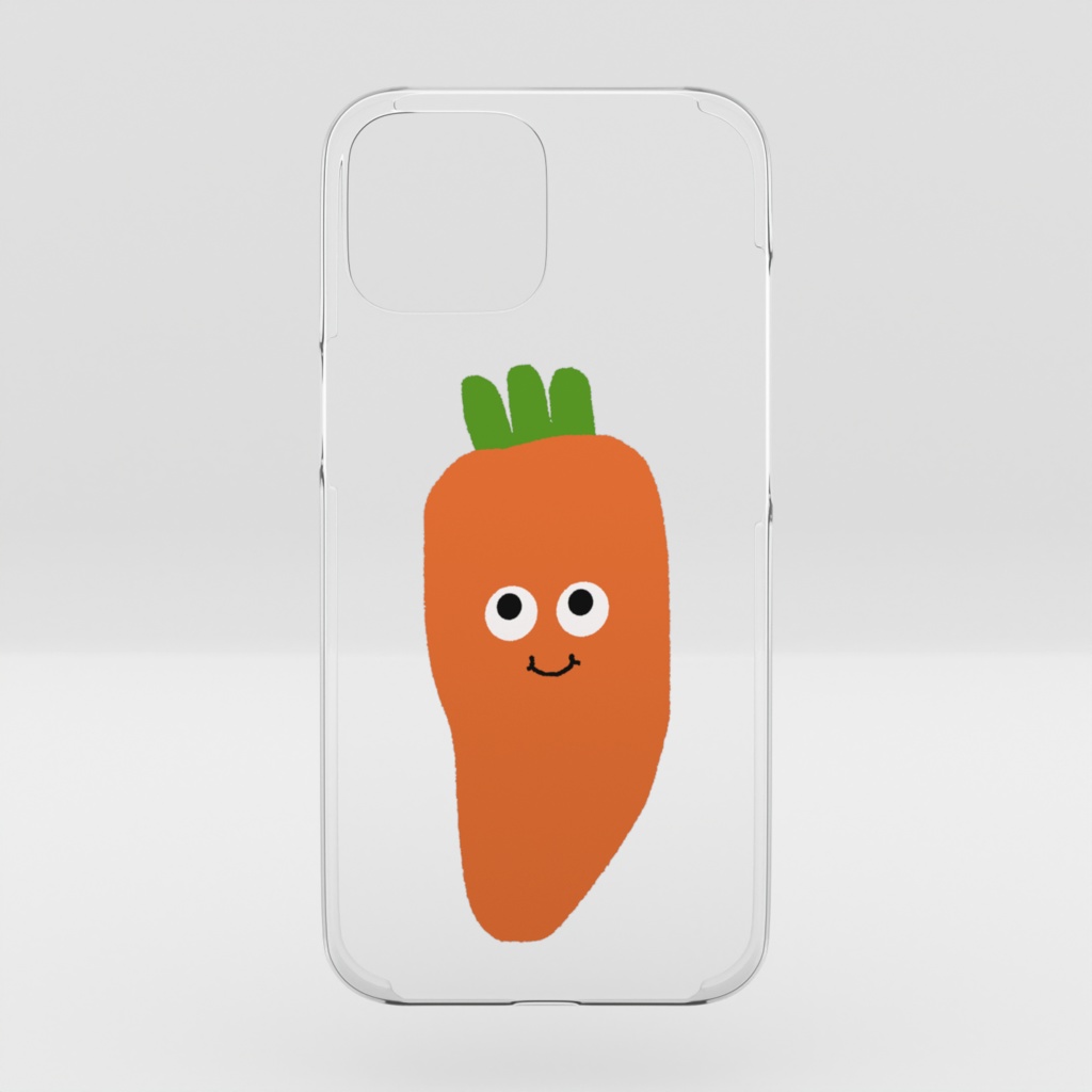 にんじん iPhone16 クリアケース