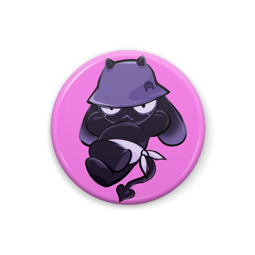 ティクティーくんバッジ（ピンク）