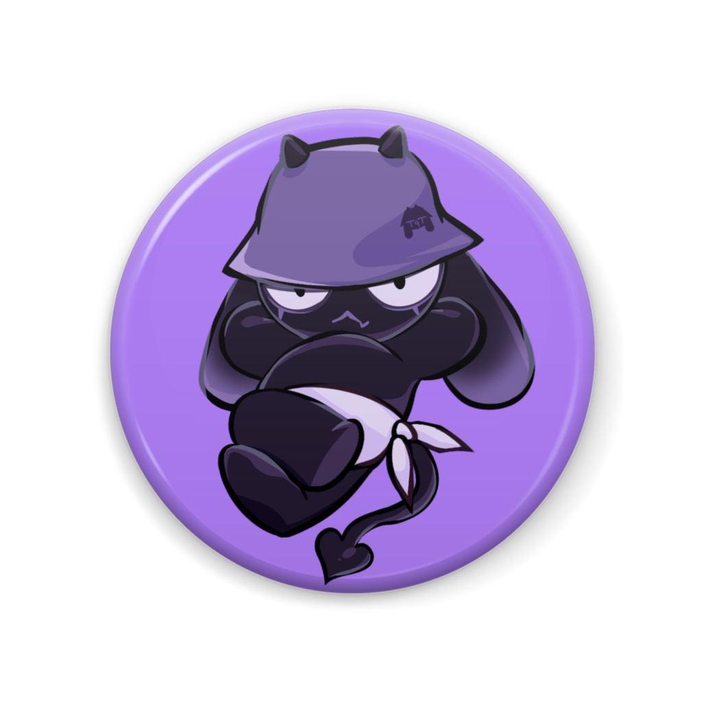 ティクティーくんバッジ（パープル）