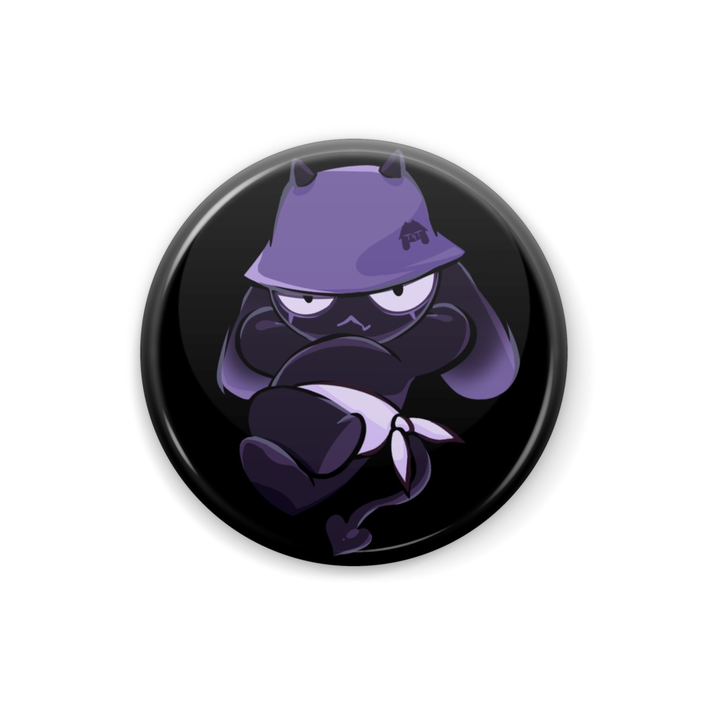 ティクティーくんバッジ（ブラック）