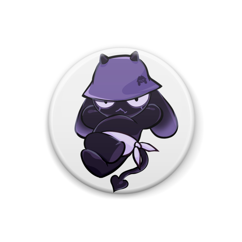 ティクティーくんバッジ（ホワイト）