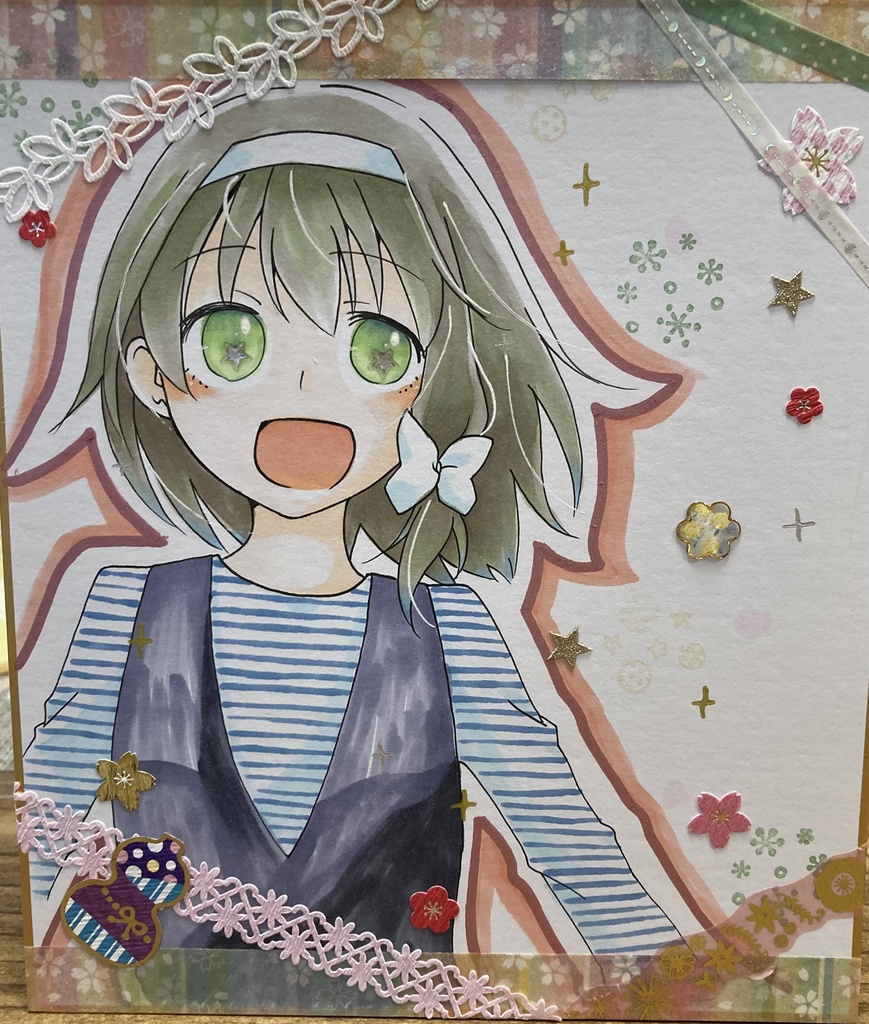 秘封倶楽部 中サイズ色紙