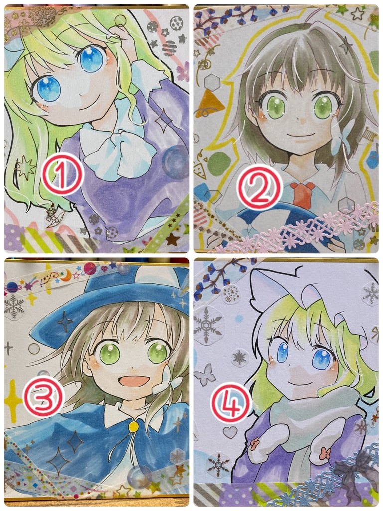 秘封倶楽部　ミニ色紙