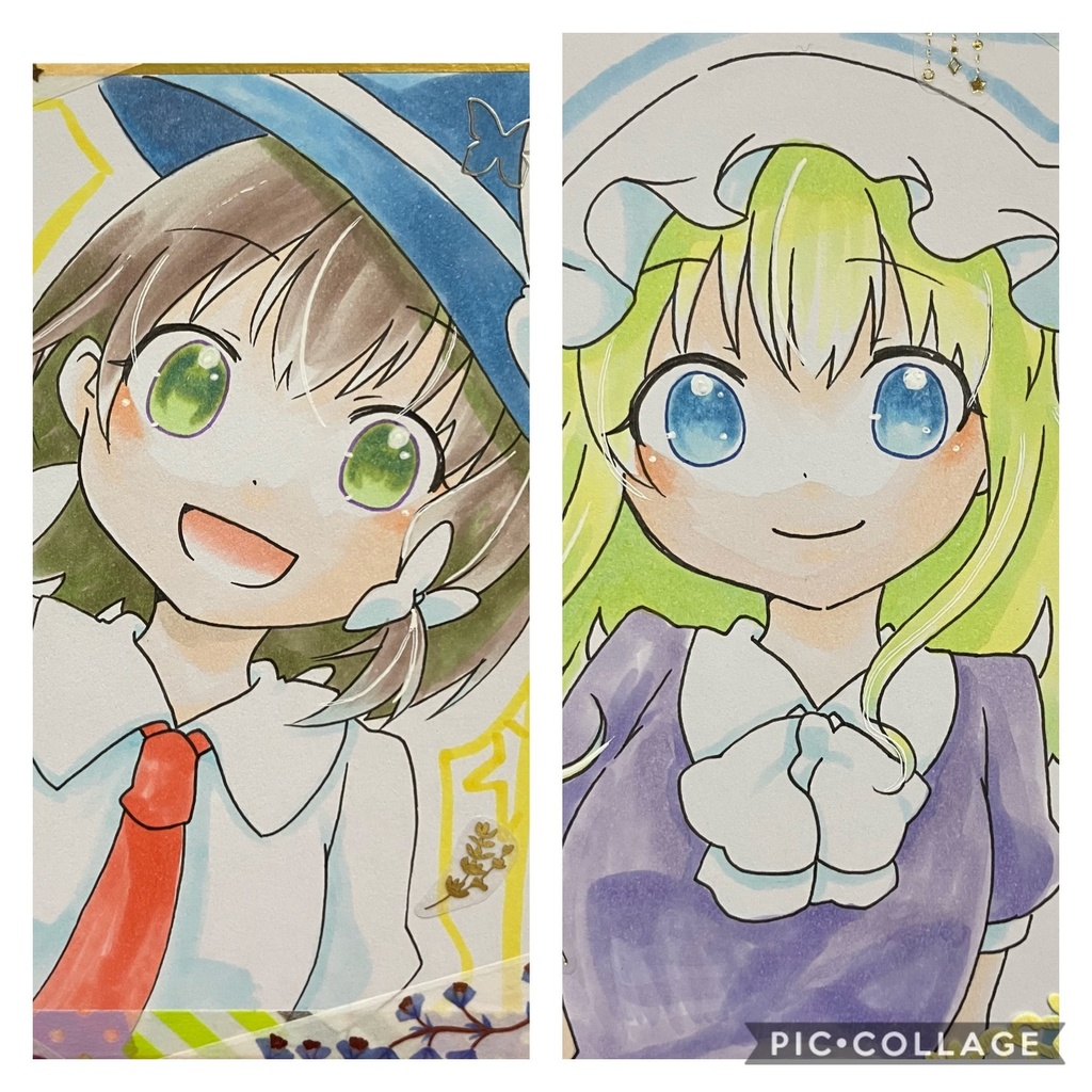 ミニ色紙　蓮子・メリー