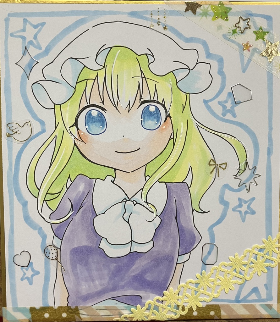 ミニ色紙 蓮子・メリー