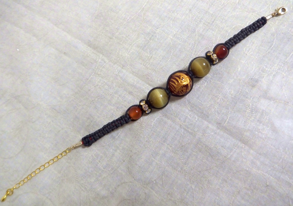 大倶利伽羅イメージ天然石ブレスレット