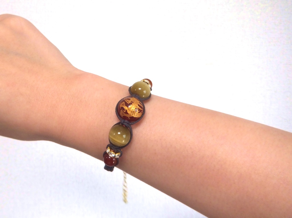 大倶利伽羅イメージ天然石ブレスレット