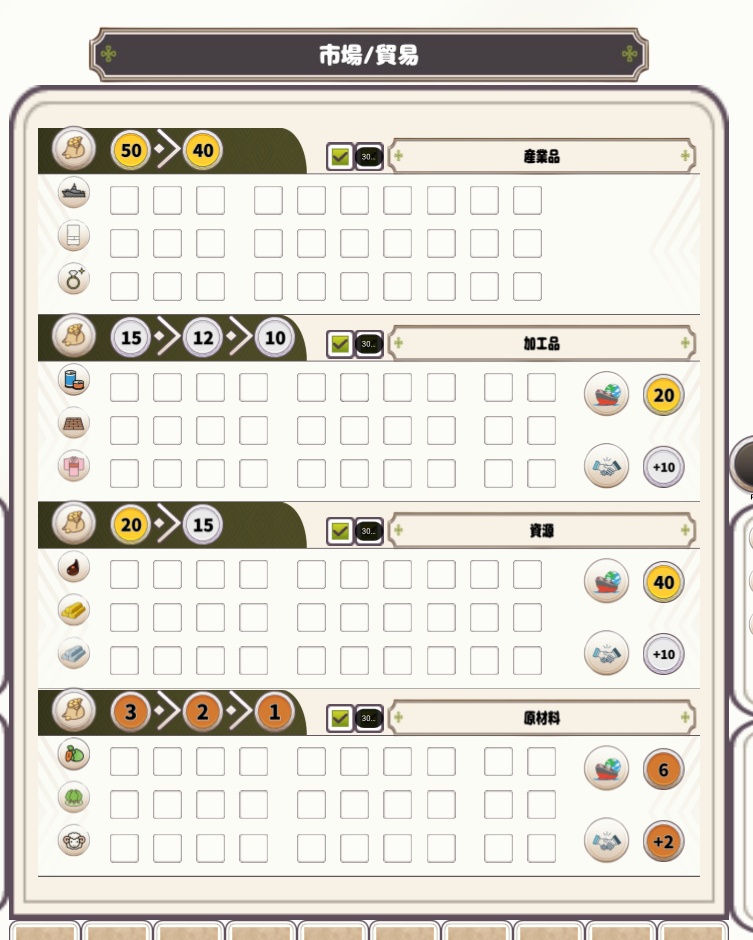 【ココフォリアボードゲーム】NATION CRAFT