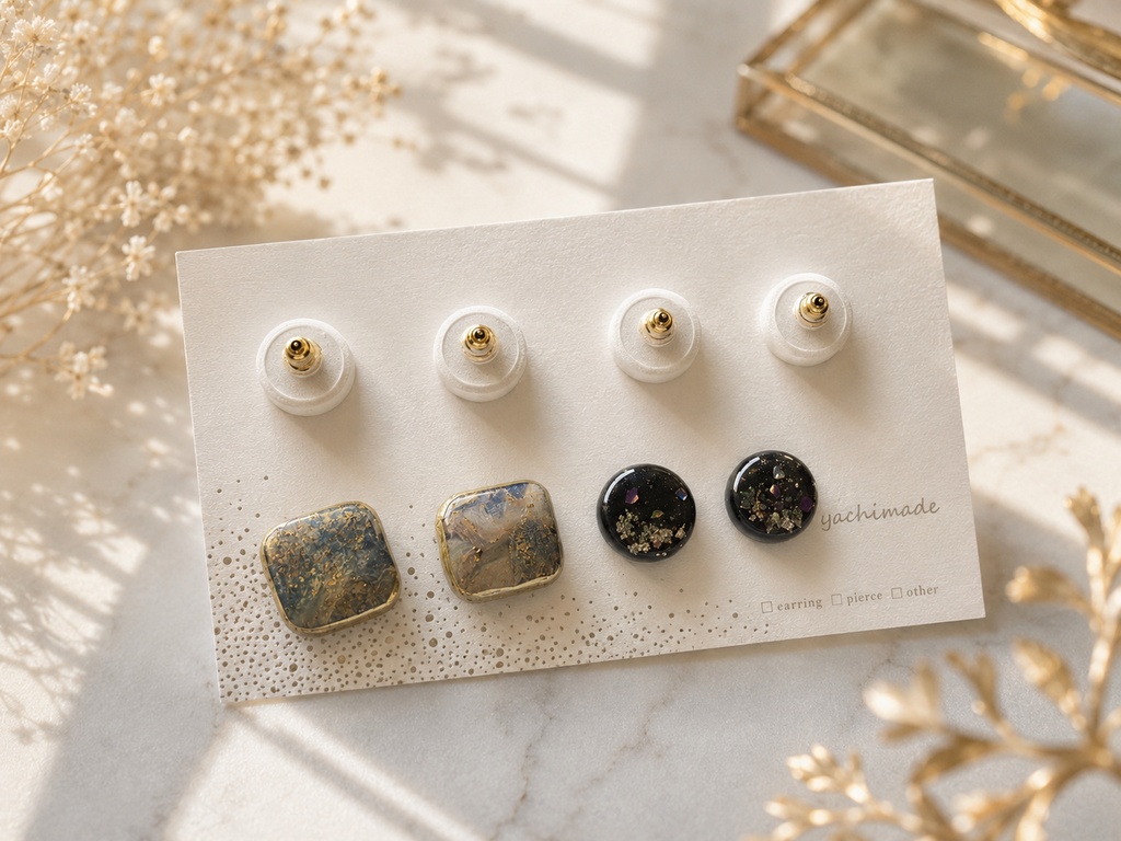 五条悟イメージアクセサリー4Pセット【ピアス/イヤリング選択有】