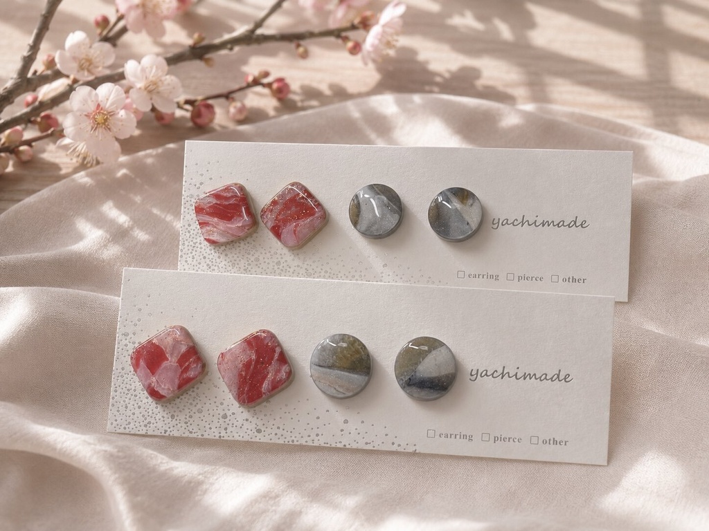 庵歌姫イメージアクセサリー4Pセット【ピアス/イヤリング選択有】