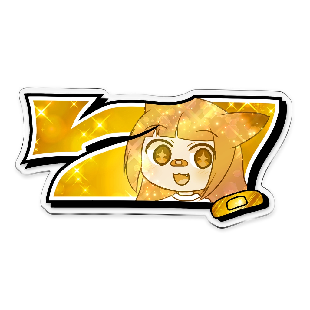 金7図柄アクリルキーホルダー【脳汁屋】