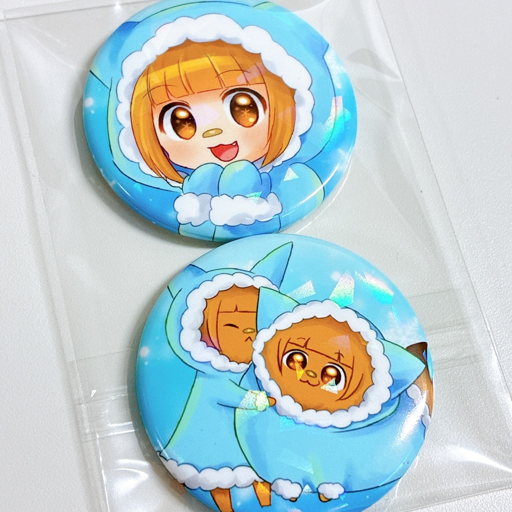 ホロ缶バッジセット『ゆきんこんちゃん』