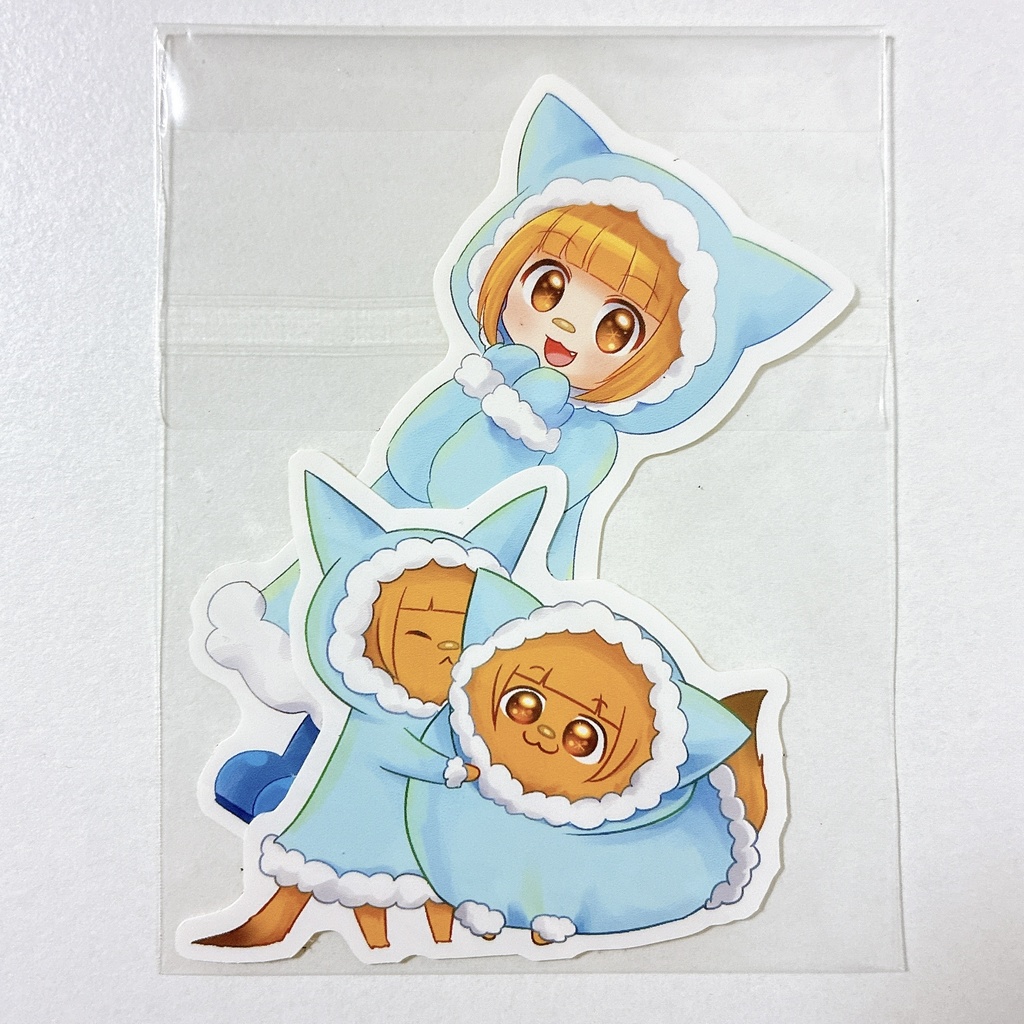 ステッカーセット『ゆきんこんちゃん』『もこもこもこびしょ』