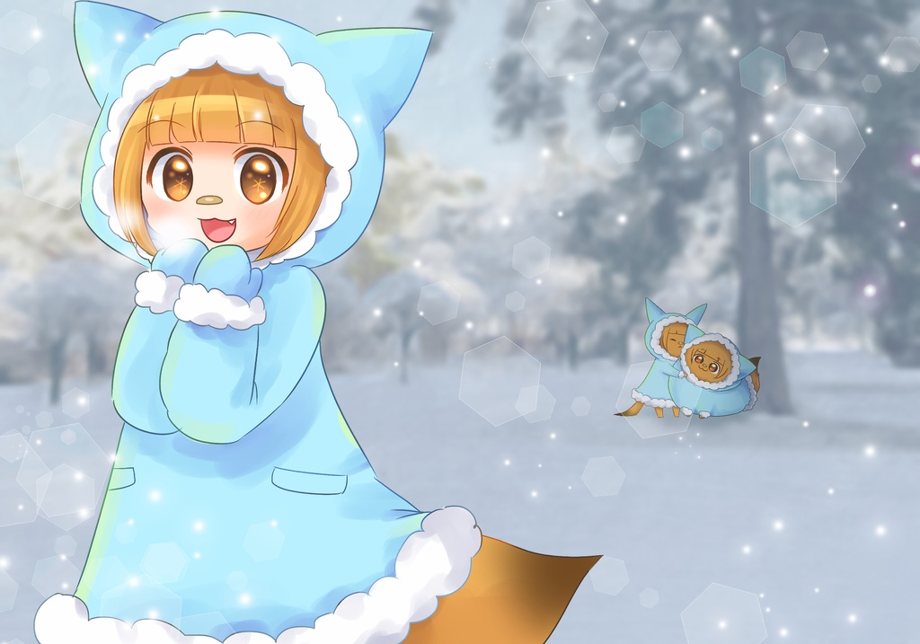 ブランケット『ゆきんこんちゃん』