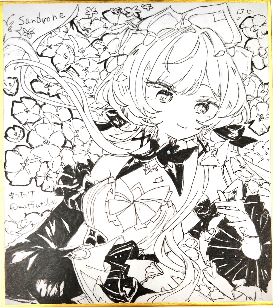 サンドローネ　色紙　二次創作物