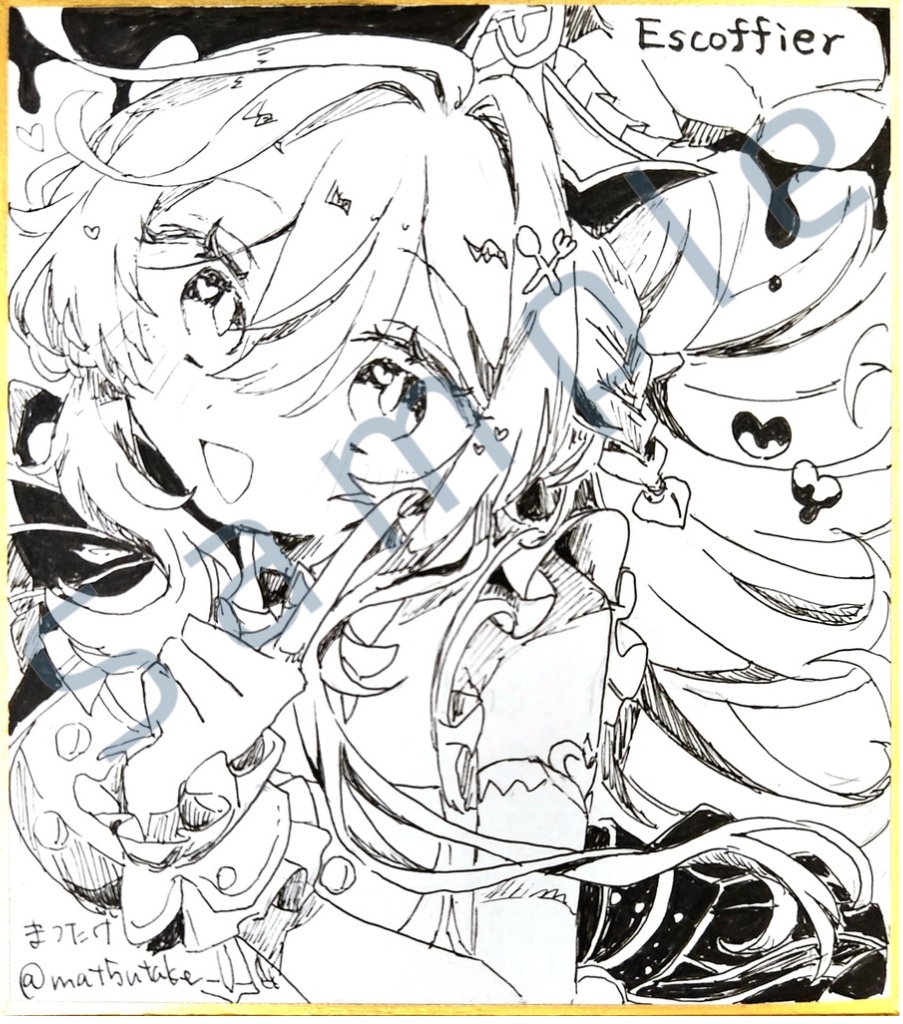 色紙 二次創作物